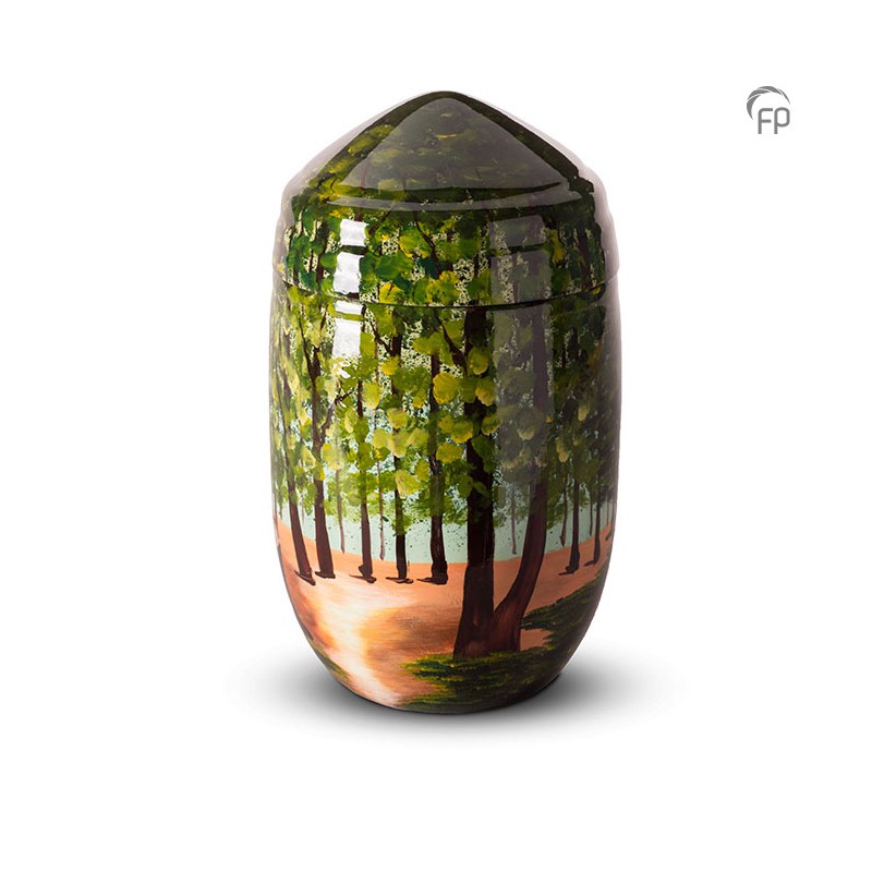 Glasfiber Urn Bos beschildering Glasfiber Urn Bos beschildering
