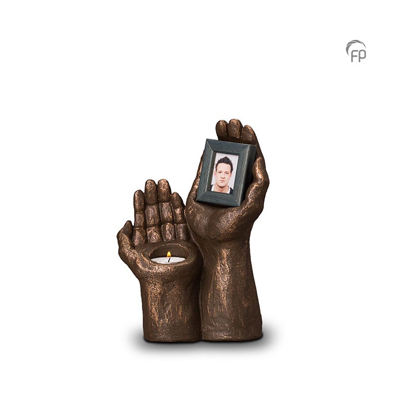 Keramische Geert Kunen Fotolijst Waxine Urn Handen Keramische Geert Kunen Fotolijst Waxine Urn Handen