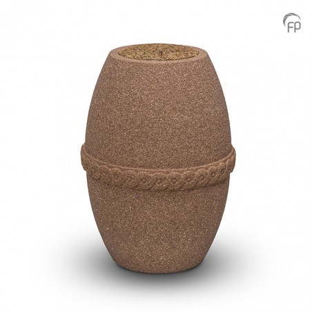 Biologische Urn 'Arenae' bruin