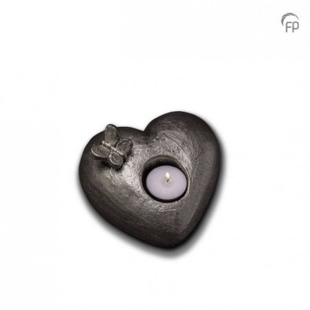 Keramische Geert Kunen Urn Tederheid Zilverkleur