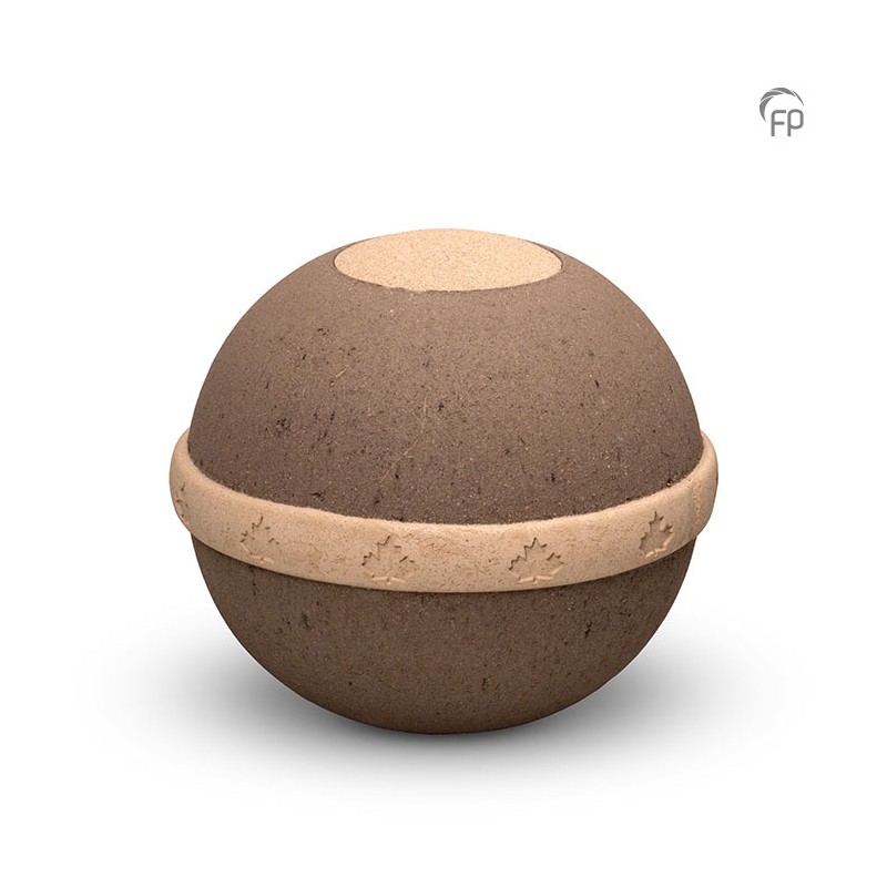 Biologische Urn 'Geos' bruin Biologische Urn 'Geos' bruin