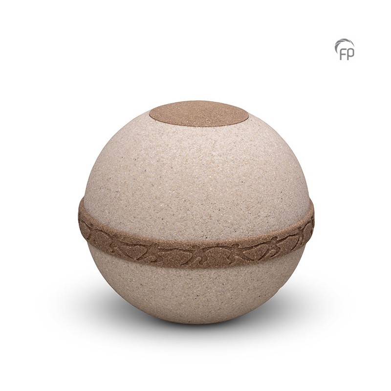Biologische Zandurn 'Cuarzo' beige Biologische Zandurn 'Cuarzo' beige