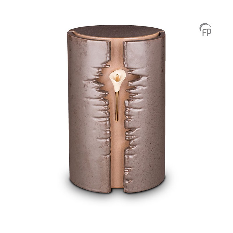 Keramische Urn met LED-verlichting Lelie Keramische Urn met LED-verlichting Lelie