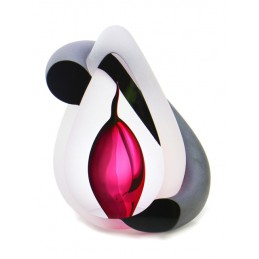 Glazen Premium Urn 'Bow Rood'