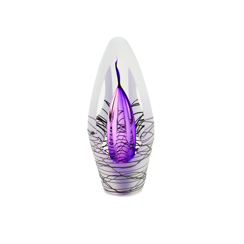 Glazen Premium Urn 'Spirit Krakele Paars' Glazen Premium Urn 'Spirit Krakele Paars'