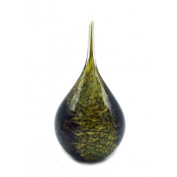 Glazen Memorie Urn Druppel Medium Nature