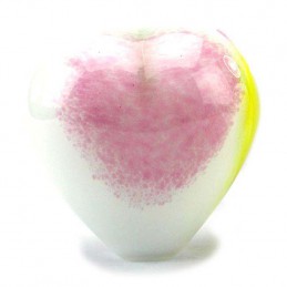 Glazen Memorie Urn 'Big Heart Opaque Pastel'