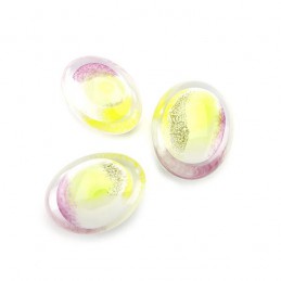 Glazen Memorie Knuffelkeitje Pebble Oval Opaque Pastel