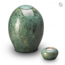 Grote Keramische Urn Pottery Bonny Groen