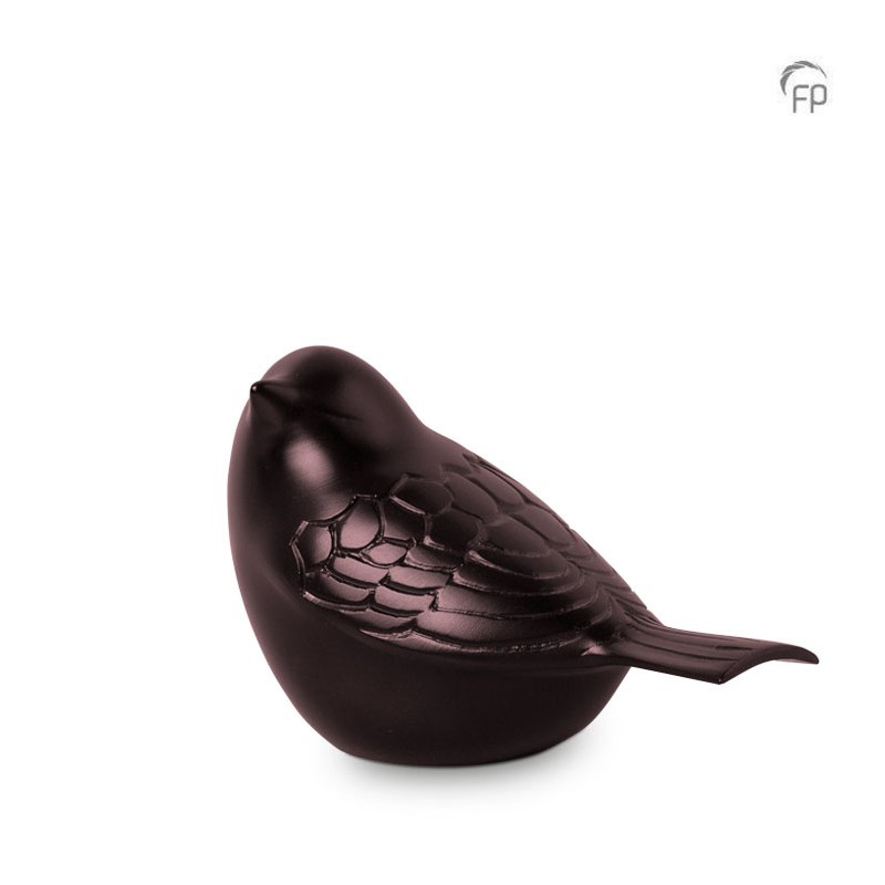 Metalen Mini Urn 'Songbird' Brons Metalen Mini Urn 'Songbird' Brons