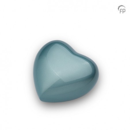 Metalen Mini Hart Urn 'Satori' Blauw