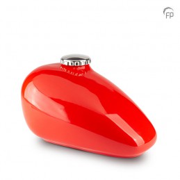 Grote Keramische Urn 'Motor Tank' Rood