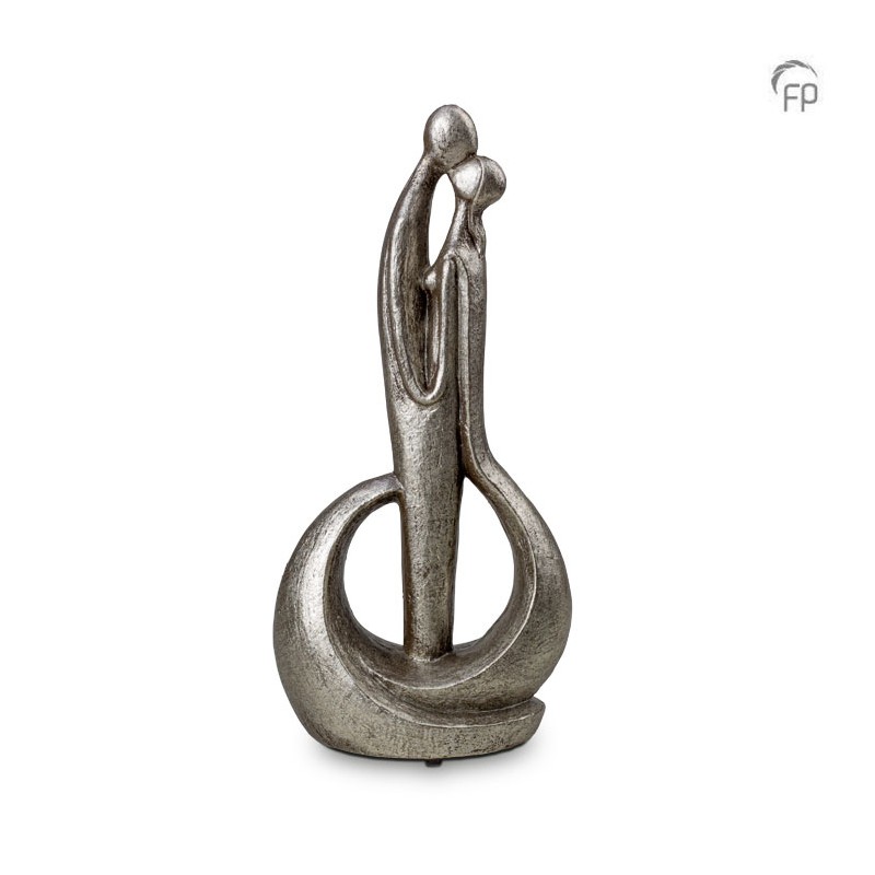 Keramische Geert Kunen Urn Forever means a Lot Zilverkleur