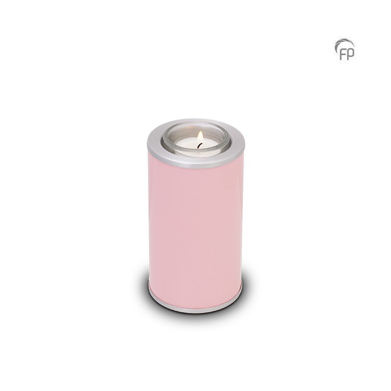 Kleine Messing Kaarsenhouder roze Kleine Messing Kaarsenhouder roze