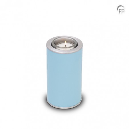 Kleine Messing Kaarsenhouder Blauw