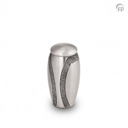 Metalen Mini Urn Zilverkleur