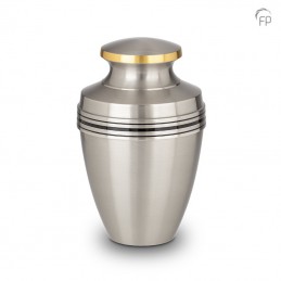 Grote Metalen Urn Zilver...