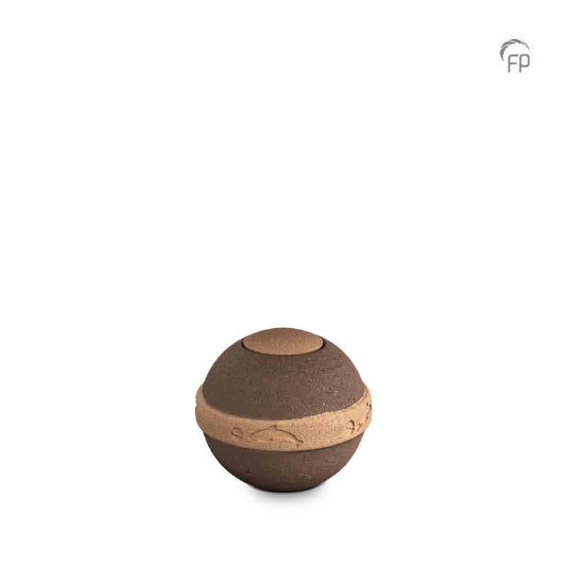 Kleine Biologische Urn 'Geos' Bruin Kleine Biologische Urn 'Geos' Bruin