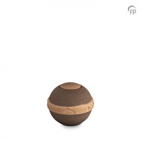 Kleine Biologische Urn 'Geos' Bruin