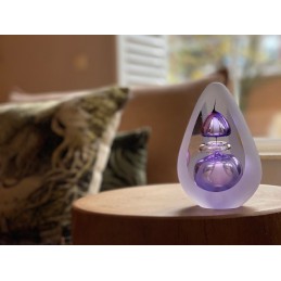 Kleine Glazen Premium Traan Urn Orion Small Paars