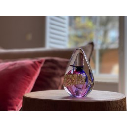 Glazen Premium Traan Urn Goudkleur