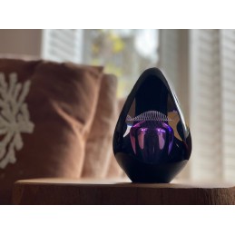 Glazen Premium Traan Urn 'Pandora Paars'
