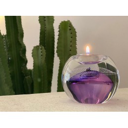 Glazen Premium Kaarsenhouder Tealight Lila
