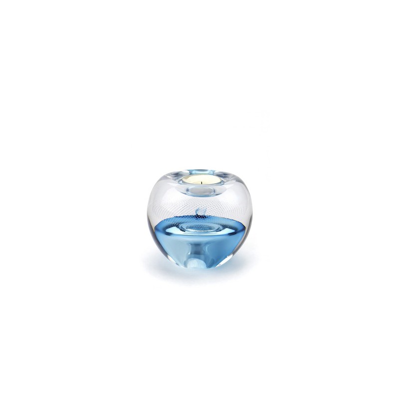 Glazen Premium Kaarsenhouder Tealight Tiffany Blauw