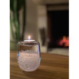 Glazen Stardust Kaarsenhouder Tealight Klein