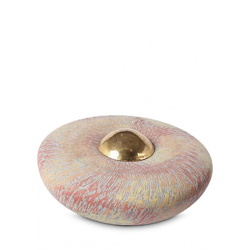Keramische Balance Urn 'Disk Groot' Rainbow Rood Keramische Balance Urn 'Disk Groot' Rainbow Rood