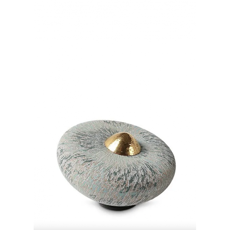 Keramische Balance Urn 'Disk Klein' Oceaan Blauw Keramische Balance Urn 'Disk Klein' Oceaan Blauw
