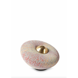 Keramische Balance Urn 'Klein' Rainbow Rood