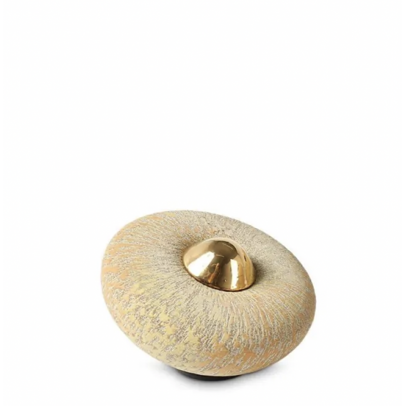 Keramische Balance Urn 'Disk Klein' Zonnegeel Keramische Balance Urn 'Disk Klein' Zonnegeel