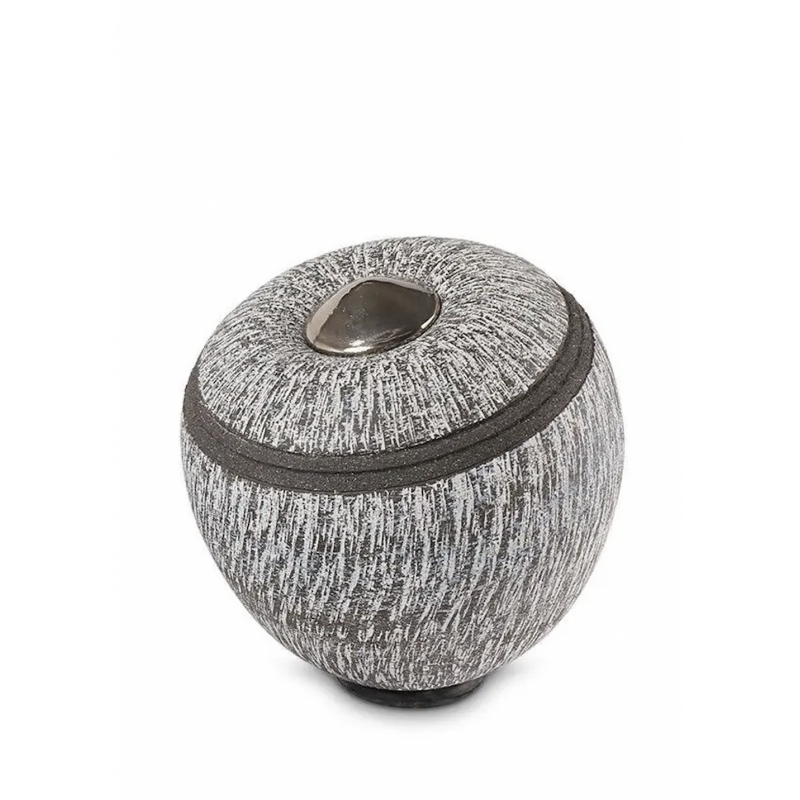 Keramische Balance Urn 'Cone Groot' Carbon Grijs