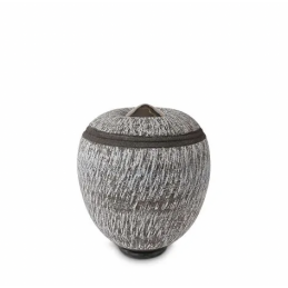 Keramische Balance Urn 'Cone Groot' Carbon Grijs