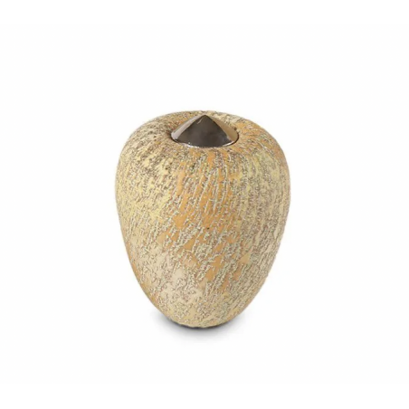 Keramische Balance Urn 'Cone Klein' Zonnegeel