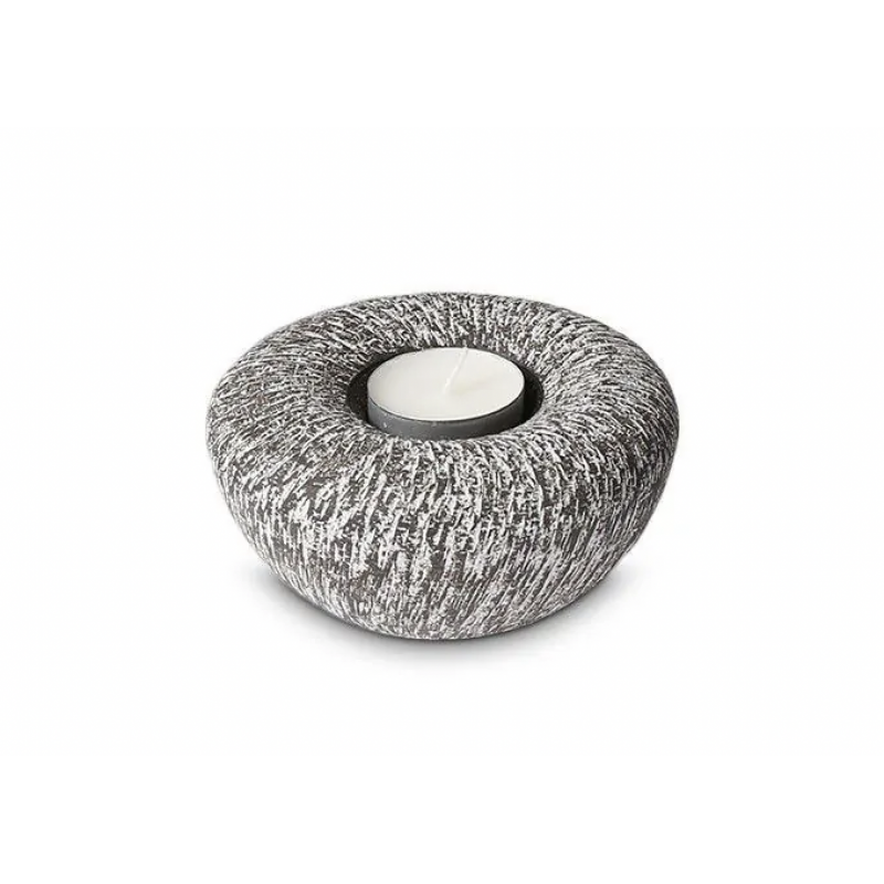 Keramische Balance Kaarsenhouder 'Tealight' Carbon Grijs Keramische Balance Kaarsenhouder 'Tealight' Carbon Grijs