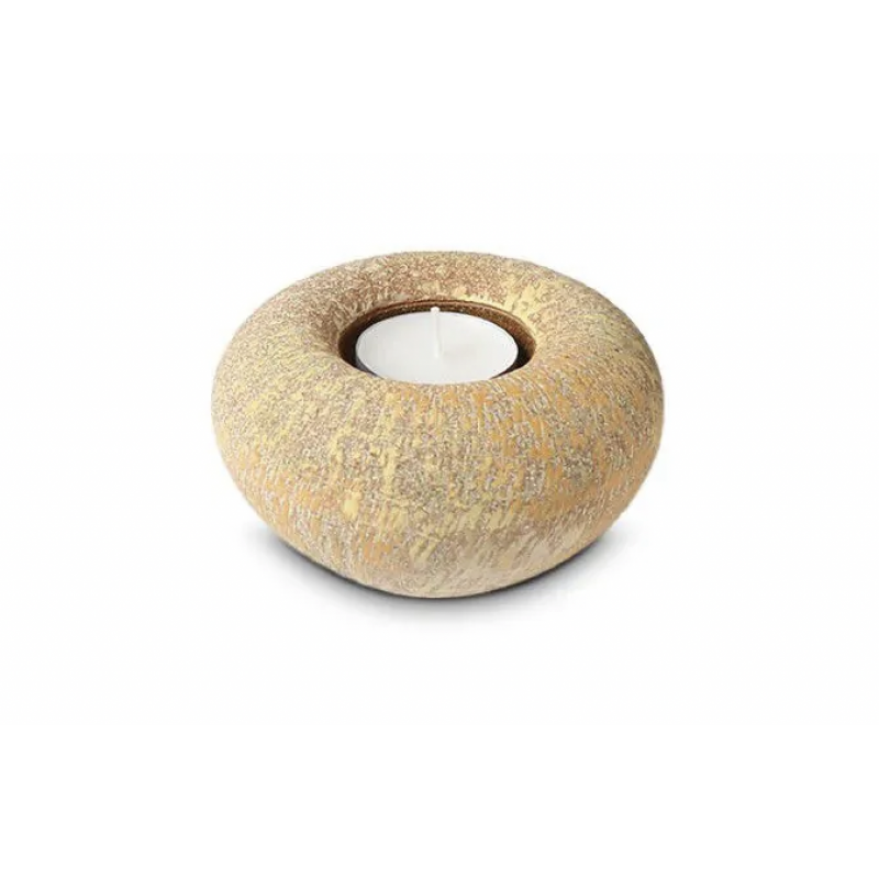 Keramische Balance Kaarsenhouder 'Tealight' Zonnegeel Keramische Balance Kaarsenhouder 'Tealight' Zonnegeel