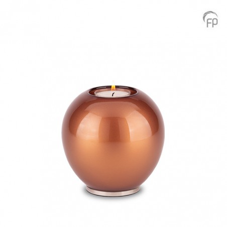 Glazen Kaarsenhouder Bohemian Crystal Bruin