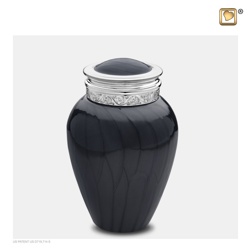 Kleine Messing Urn 'Blessing' Zwart Kleine Messing Urn 'Blessing' Zwart