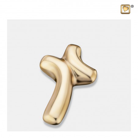 Messing Mini Urn LoveCross Goudkleur Mat