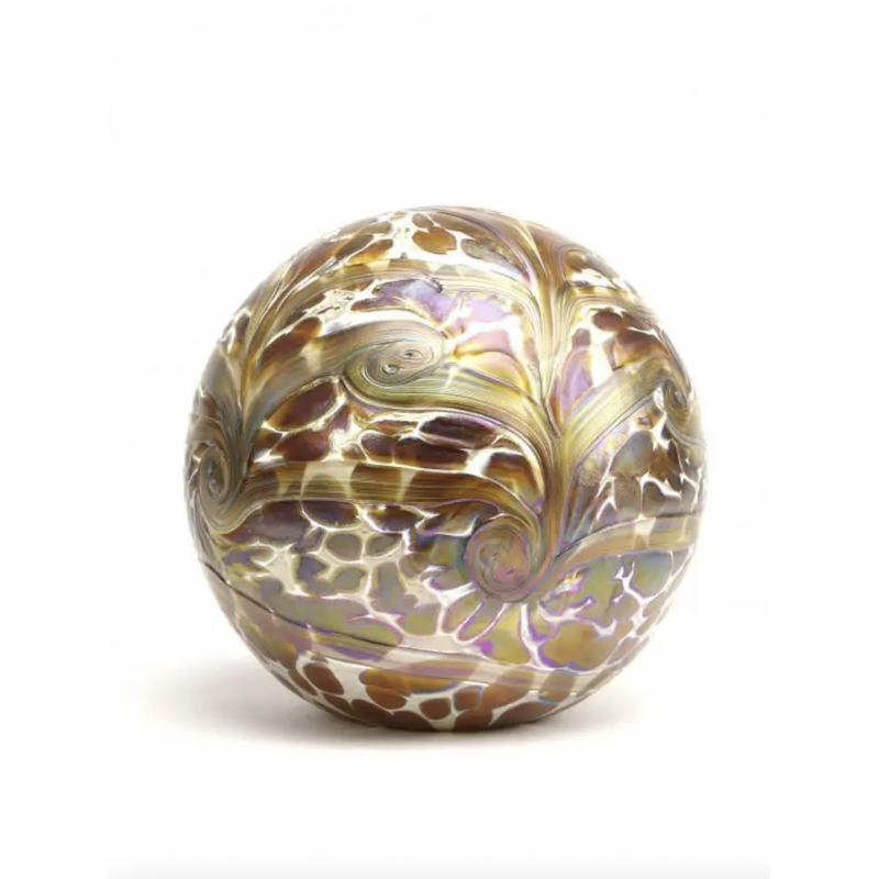 Glazen Elan-line Urn Goldflake 4 Liter