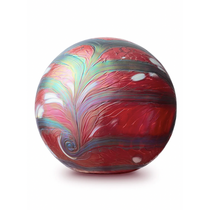 Glazen Elan-line Urn Rood 4 Liter