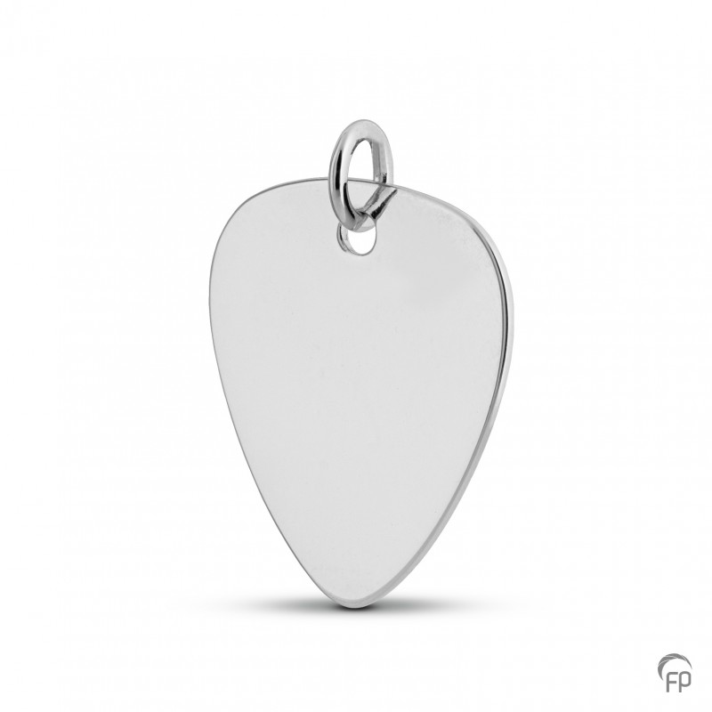 Zilveren Hanger Muziek Plectrum