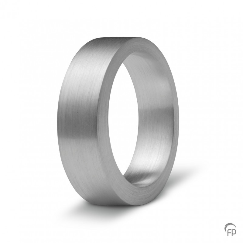 Zilveren Ring: Mat (6 mm breed) Zilveren Ring: Mat (6 mm breed)