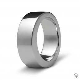 Zilveren Ring: Glans (8 mm breed)