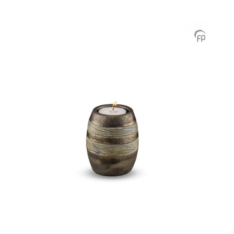 Kleine Keramische Kaarsenhouder Pottery Bonny Metallic 2 Kleine Keramische Kaarsenhouder Pottery Bonny Metallic 2
