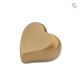 Metalen Mini Hart Urn Mat Goudkleur 2