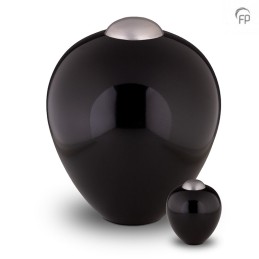 Grote Metalen Urn 'Amore' Onyx