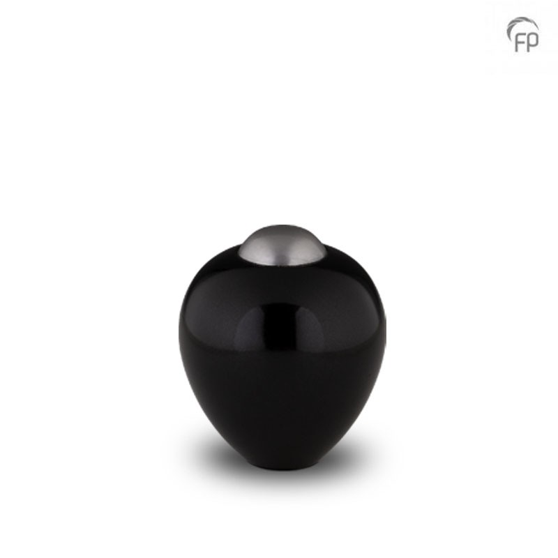 Metalen Mini Urn 'Amore' Onyx Metalen Mini Urn 'Amore' Onyx